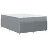 vidaXL Cadre de lit avec matelas Gris clair 160 x 200 cm tissu