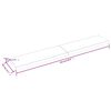 vidaXL Dessus de table bois massif traité bordure assortie