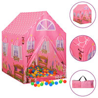 vidaXL Tente de jeu pour enfants avec 250 balles Rose 69x94x104 cm