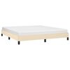 vidaXL Cadre de lit sans matelas cr&egrave;me 160x200 cm tissu