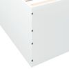 vidaXL Cadre de lit sans matelas blanc 120x190 cm