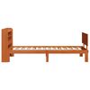 vidaXL Cadre de lit avec stockage 2 pcs Cire marron Bois de Pin Massif