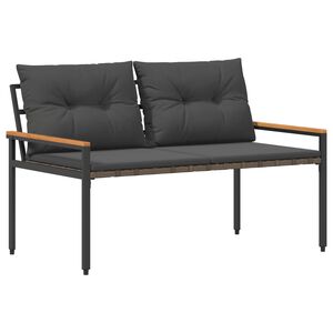 vidaXL Banc ext&eacute;rieur 2 -Seater 116 x 67,5 x 72 cm polyrotin