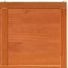 vidaXL Porte de grange marron cire 80x208 cm bois massif de pin