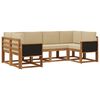 vidaXL Ensemble de canap&eacute;s d'ext&eacute;rieur 6 pcs Naturel et Beige