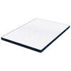 vidaXL Surmatelas Blanc 140 x 190 cm Tissu jacquard