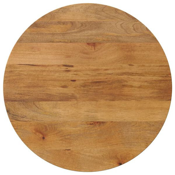 vidaXL Dessus de table Ø 80x2,5 cm rond bois de manguier massif