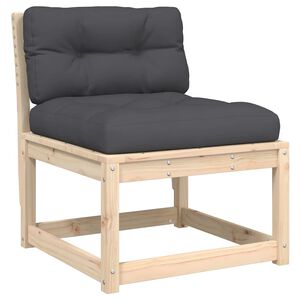 vidaXL Canap&eacute; de jardin avec coussins bois de pin solide