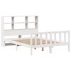 vidaXL Lit bibliothèque sans matelas blanc 120x200 cm bois pin massif