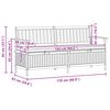 vidaXL Banc de rangement avec stockage avec porte Acacia massif