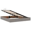 vidaXL Lit avec rangement et LED avec LED Taupe 180 x 200 cm Polyester
