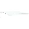 vidaXL Auvent r&eacute;tractable Blanc 400 &times; 350 cm Tissu et Aluminium