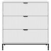 vidaXL Buffet Blanc brillant 79,5 x 33 x 82 cm Bois d'ing&eacute;nierie
