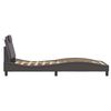vidaXL Cadre de lit Viana sans matelas gris 90x200 cm similicuir