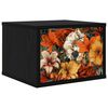 vidaXL Cabinet de chevet mural GENNEP Ch&ecirc;ne noir 36 x 33 x 25 cm