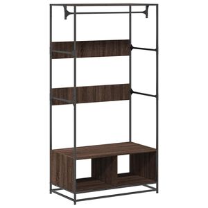 vidaXL Armoire ch&ecirc;ne marron 90x50x180 cm bois d'ing&eacute;nierie