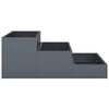vidaXL Cache-pot de jardin Anthracite 90 x 90 x 35 cm