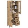 vidaXL Haut Armoire 2 pcs Ch&ecirc;ne artisanal Bois d'ing&eacute;nierie