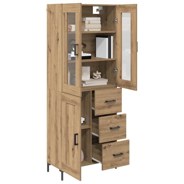 vidaXL Haut Armoire 2 pcs Ch&ecirc;ne artisanal Bois d'ing&eacute;nierie
