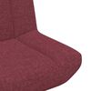 vidaXL Chaise pivotante Bordeaux 63 x 75 x 76 cm tissu