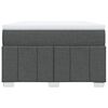 vidaXL Sommier &agrave; lattes de lit avec matelas gris fonc&eacute; 120x190cm tissu