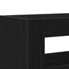 vidaXL Buffet Chêne noir 116 x 30 x 75 cm Bois d'ingénierie
