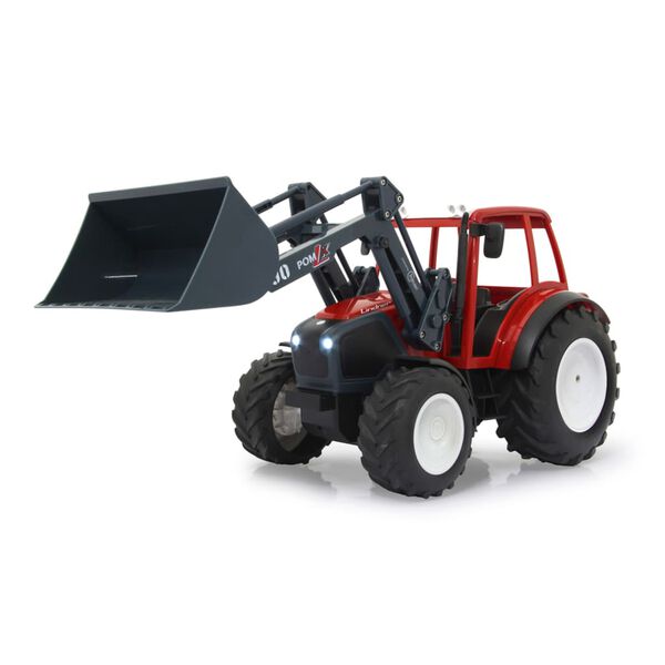 JAMARA Tracteur t&eacute;l&eacute;command&eacute; avec chargeur frontal Lindner Geotrac 1:16