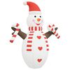 vidaXL Bonhomme de neige gonflable de Noël avec LED 630 cm