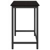 vidaXL table Ch&ecirc;ne noir 80 x 50 x 76,5 cm Bois d'ing&eacute;nierie et acier