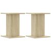 vidaXL Supports de haut-parleurs 2 pcs chêne sonoma bois d'ingénierie