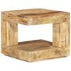 vidaXL Table basse 45x45x40 cm Bois de manguier massif