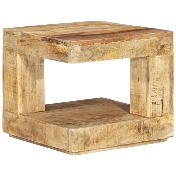 vidaXL Table basse 45x45x40 cm Bois de manguier massif