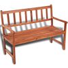 vidaXL Banc de jardin 120 cm bois solide d'acacia