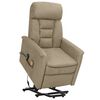 vidaXL Fauteuil de massage Gris clair Tissu microfibre