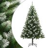 vidaXL Sapin de No&euml;l artificiel &agrave; charni&egrave;res avec neige floqu&eacute;e 180 cm