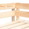 vidaXL Canap&eacute; d'angle palette de jardin bois de pin impr&eacute;gn&eacute;