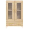 vidaXL Buffet haut chêne sonoma 69,5x31x115 cm bois d'ingénierie