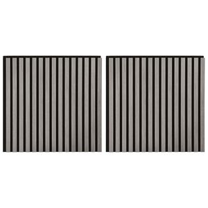 vidaXL Panneaux muraux 2 pc 60,5 x 60 cm Gris