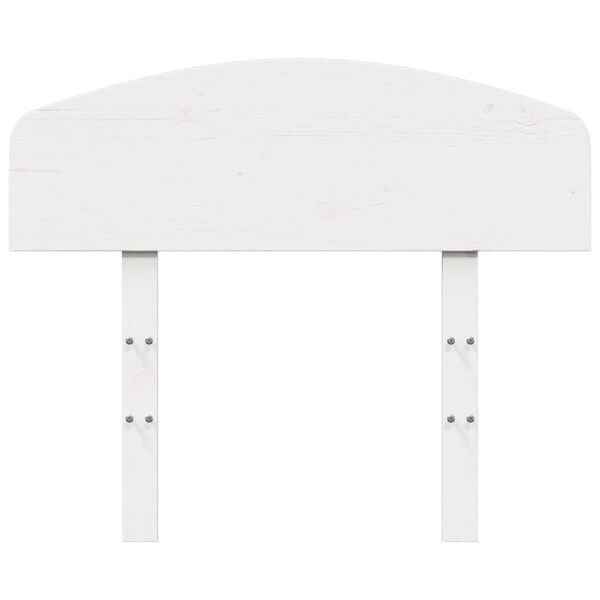 vidaXL Tête de lit blanc 100 cm bois massif de pin