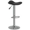 vidaXL Tabourets de bar lot de 2 noir acier chromé et cuir artificiel