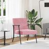vidaXL fauteuil Rose 59 x 75 x 78 cm Velours