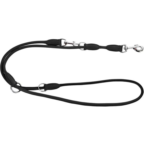 Kerbl Laisse pour chiens Roma 2 m Cuir Noir 81097