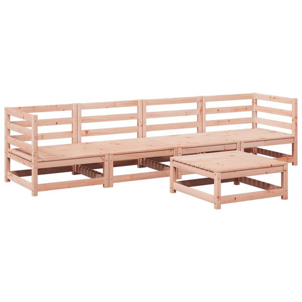 vidaXL Salon de jardin 5 pcs bois massif sapin de douglas
