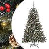 vidaXL Sapin de No&euml;l artificiel Vert 180 cm PVC, plastique et acier