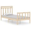vidaXL Cadre de lit sans matelas 90x190 cm bois massif