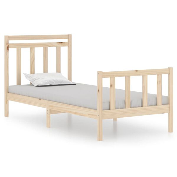 vidaXL Cadre de lit sans matelas 90x190 cm bois massif
