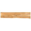 vidaXL Dessus de table &agrave; bord vivant 180x40x3,8cm bois massif manguier