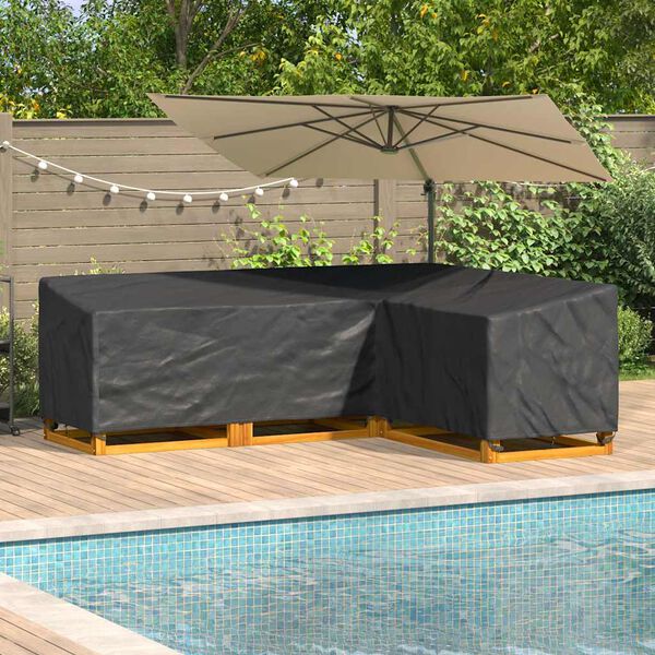 vidaXL Housse pour meubles Noir 260 x 210 x 80 cm Tissu Oxford 600D