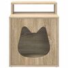vidaXL Maison pour chat Sonoma 42,5 x 40 x 53,5 cm Bois d'ing&eacute;nierie