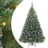 vidaXL Sapin de No&euml;l artificiel avec 300 LED Vert 180 cm PE et PVC